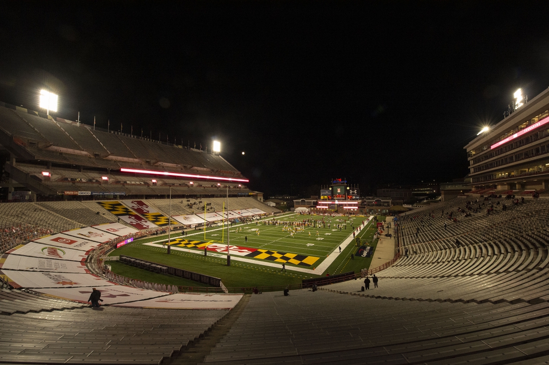 Oct 30, 2020; College Park, Maryland, USA;  A general view of  Capital One Field before the game between the Maryland Terrapins and the Minnesota Golden Gophers at Maryland Stadium. Mandatory Credit: Tommy Gilligan-USA TODAY Sports