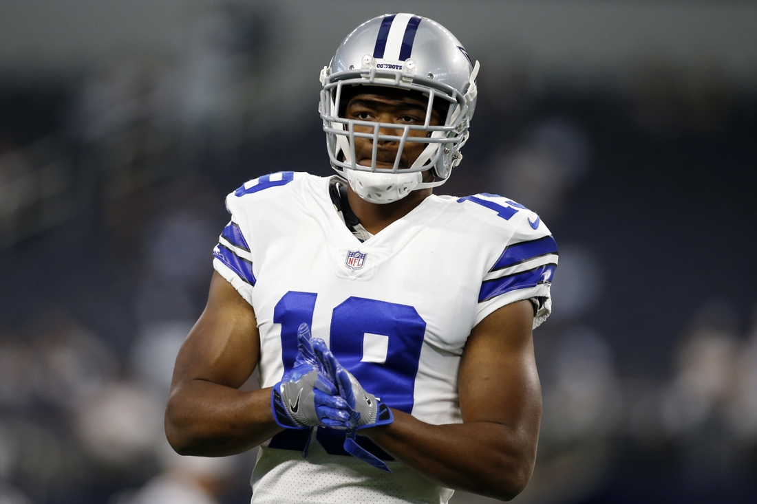 Aug 21, 2021; Arlington, Texas, USA; Dallas Cowboys wide receiver Amari Cooper (19) on the field before the game against the Houston Texans at AT&T Stadium. Mandatory Credit: Tim Heitman-USA TODAY Sports